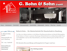 Tablet Screenshot of bohnundsohn.de